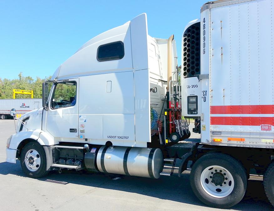 Ryder Truck Volvo with HTS-30DTF-2 unit.